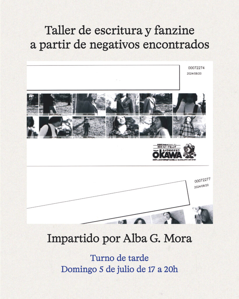 Taller de escritura y fanzine a partir de negativos encontrados (turno de tarde)